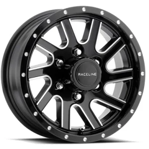 Raceline – 820M Twisted – Black – 16″x6″ 0mm – Summer Wheels – 820M-66080